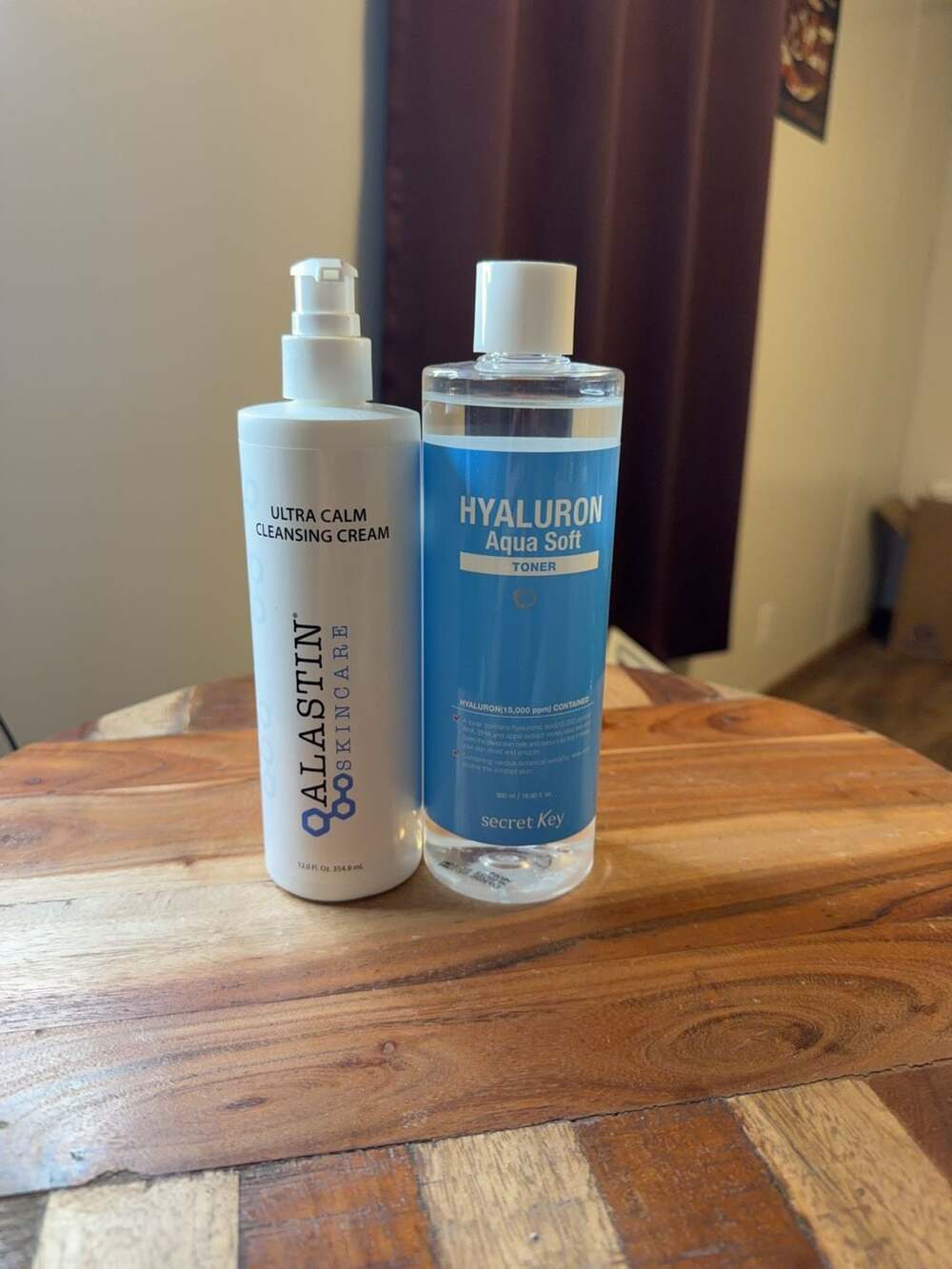 Alastin Skincare Ultra Calm Cleansing Cream and Secret Key Hyaluron Aqua Soft To